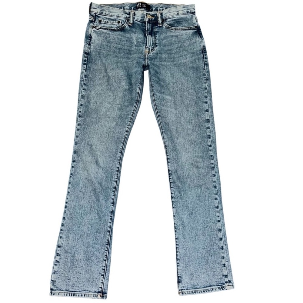 Gap Light Wash Straight Leg Jeans Women Casual Streetwear Denim Versatile Cute